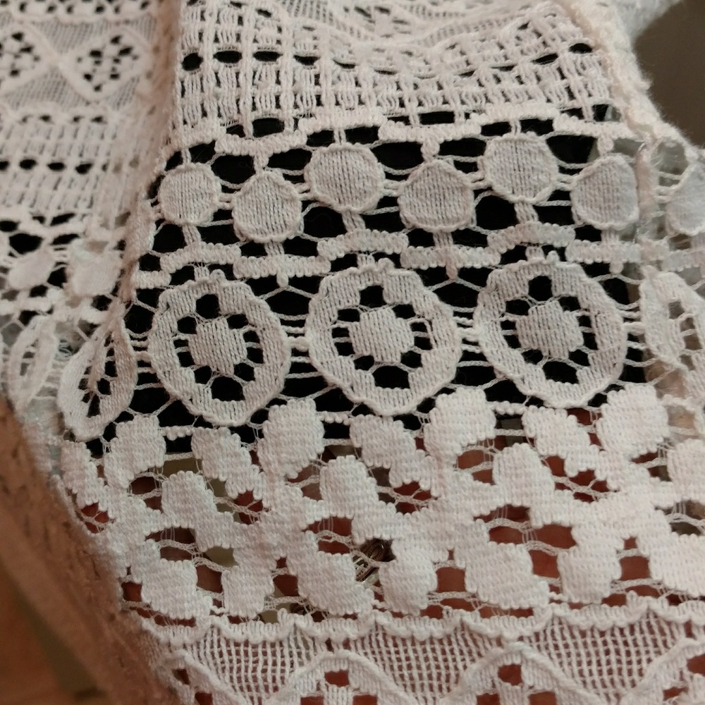 New york and Co.white lacey cotton/nylon dress - Picture 4 of 8